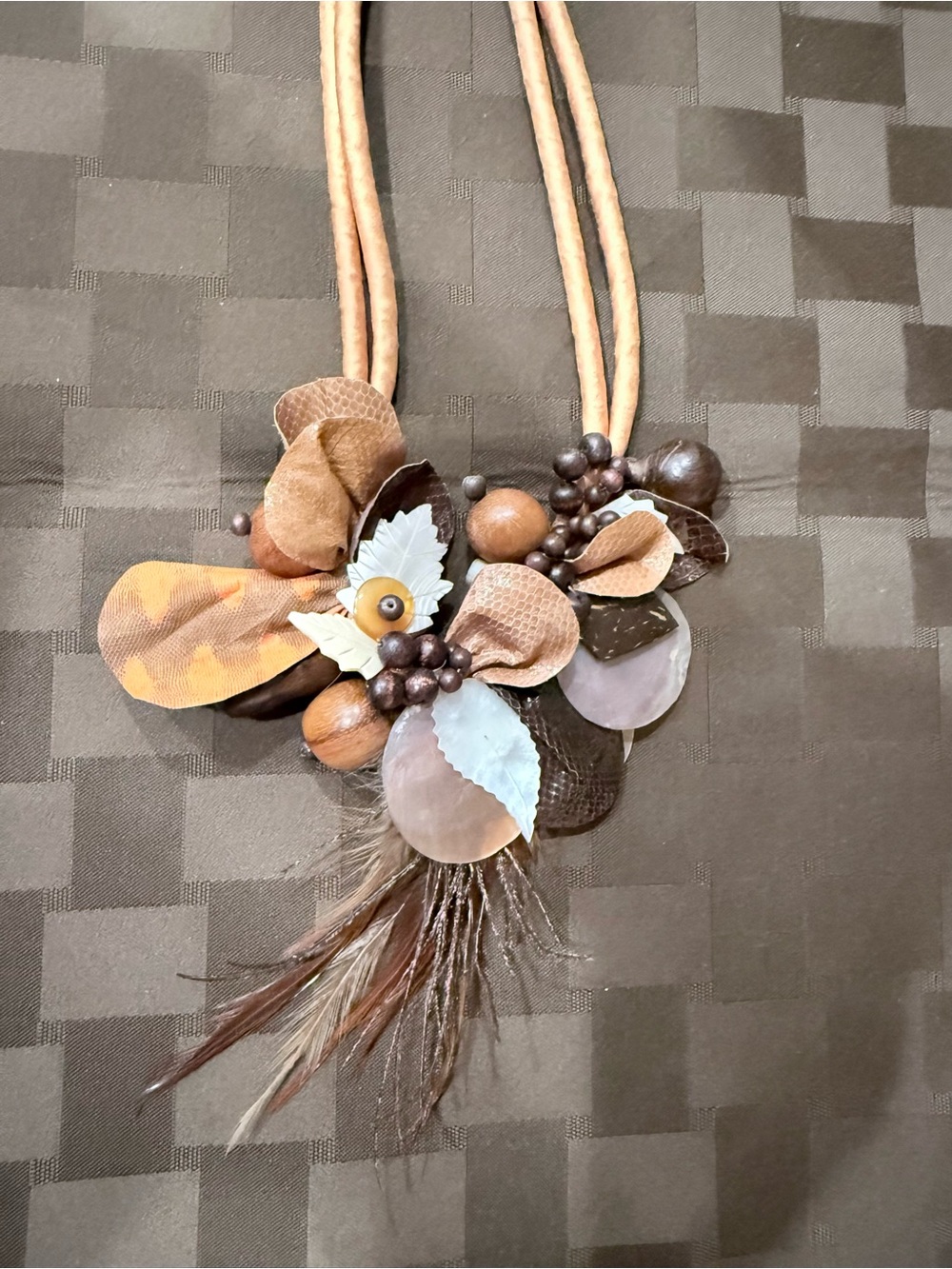 Vintage bib statement necklace, very rare